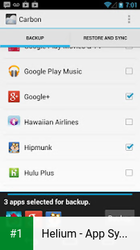 Helium - App Sync and Backup app screenshot 1