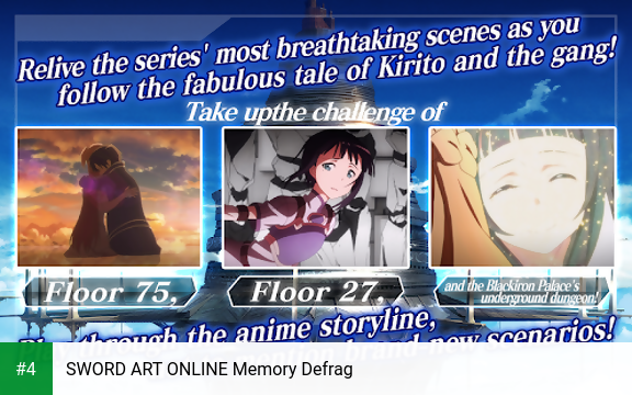 SWORD ART ONLINE Memory Defrag apk screenshot 4
