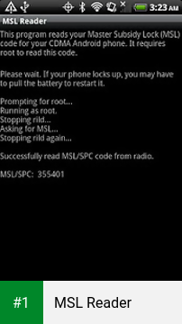 MSL Reader app screenshot 1