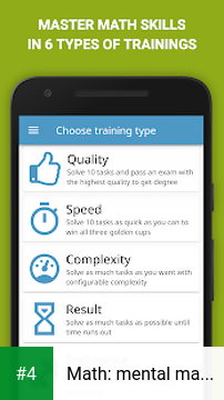 Math: mental math games, multiplication table apk screenshot 4