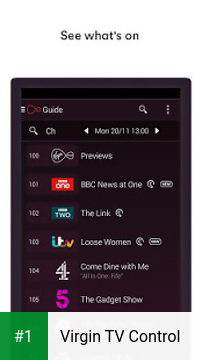 Virgin TV Control app screenshot 1