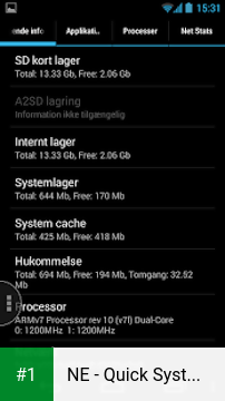 NE - Quick System Info NL Pack app screenshot 1