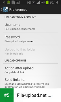 File-upload.net Uploader app screenshot 5