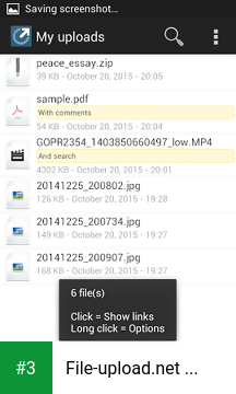 File-upload.net Uploader app screenshot 3