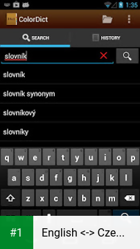 English <-> Czech Dictionary app screenshot 1