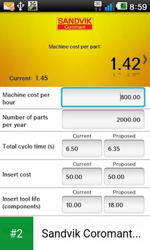 Sandvik Coromant Calculator apk screenshot 2