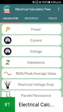 Electrical Calculator Free app screenshot 1