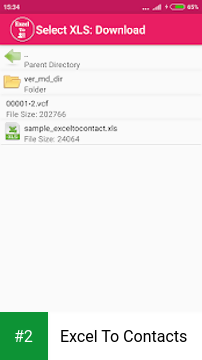 Excel To Contacts apk screenshot 2