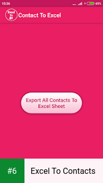 Excel To Contacts apk screenshot 6