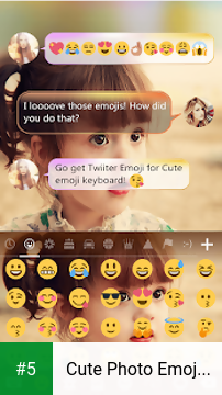 Cute Photo Emoji Keyboard Skin app screenshot 5