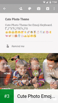 Cute Photo Emoji Keyboard Skin app screenshot 3