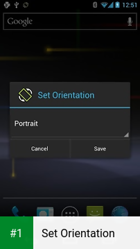 Set Orientation app screenshot 1