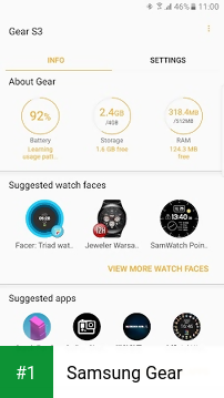 Samsung Gear app screenshot 1