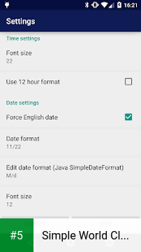 Simple World Clock Widget app screenshot 5