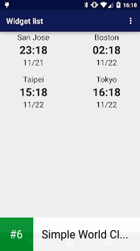 Simple World Clock Widget apk screenshot 6