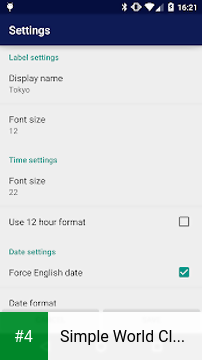 Simple World Clock Widget apk screenshot 4