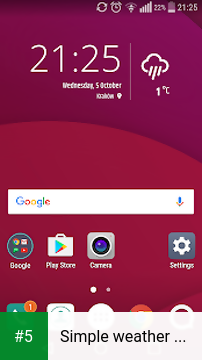 Simple weather & clock widget app screenshot 5