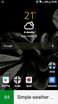 Simple weather & clock widget apk screenshot 4