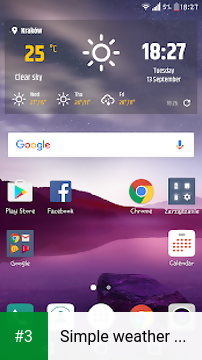 Simple weather & clock widget app screenshot 3