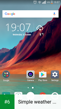 Simple weather & clock widget apk screenshot 6