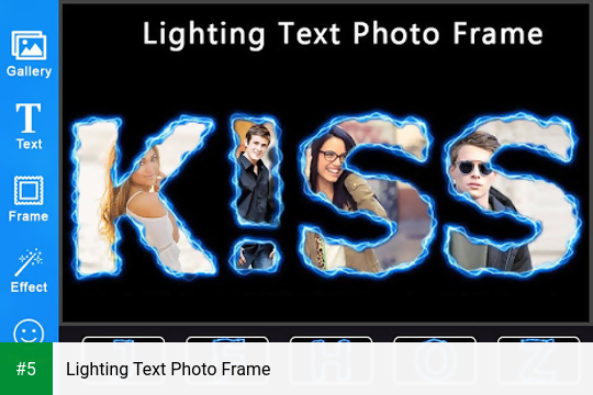 Lighting Text Photo Frame app screenshot 5