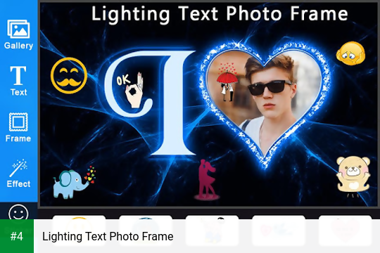 Lighting Text Photo Frame apk screenshot 4