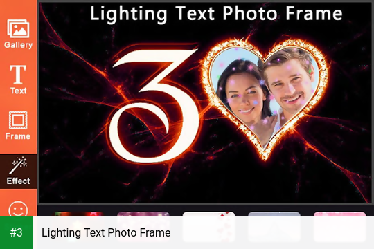Lighting Text Photo Frame app screenshot 3