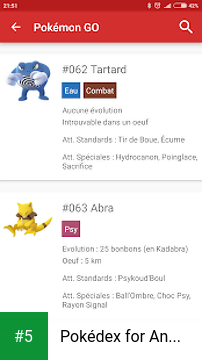 Pokédex for Android app screenshot 5