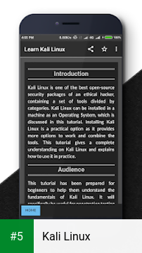Kali Linux app screenshot 5