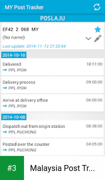 Malaysia Post Tracker app screenshot 3