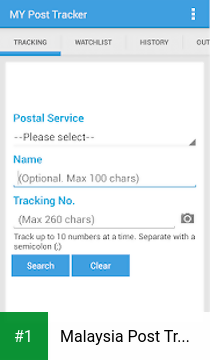 Malaysia Post Tracker app screenshot 1