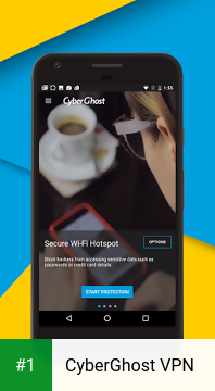 CyberGhost VPN app screenshot 1