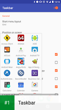 Taskbar app screenshot 1