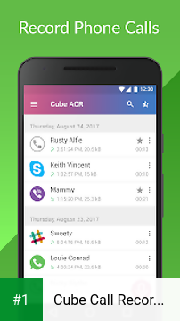 Cube Call Recorder ACR app screenshot 1