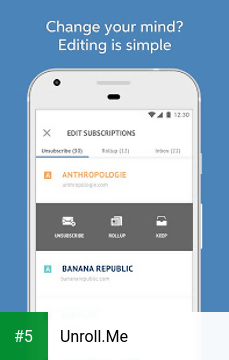 Unroll.Me app screenshot 5