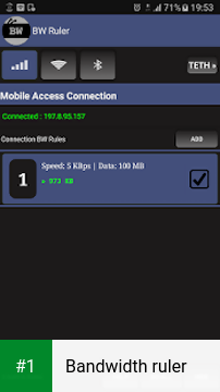 Bandwidth ruler app screenshot 1