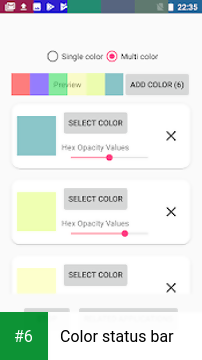 Color status bar apk screenshot 6