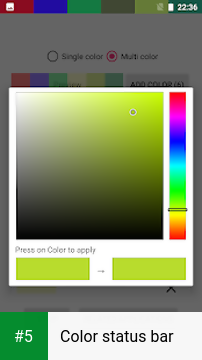 Color status bar app screenshot 5