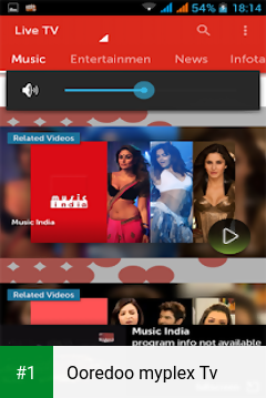Ooredoo myplex Tv app screenshot 1