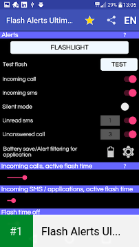 Flash Alerts Ultimate app screenshot 1
