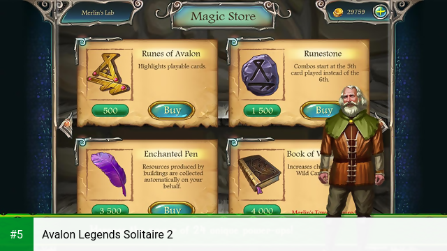 Avalon Legends Solitaire 2 app screenshot 5