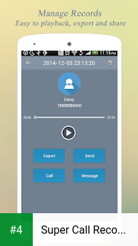 Super Call Recorder apk screenshot 4
