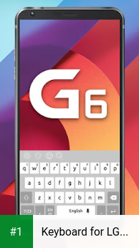 Keyboard for LG G6 Style Theme app screenshot 1