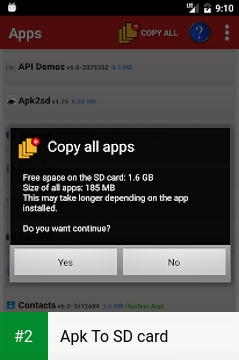 Apk To SD card apk screenshot 2