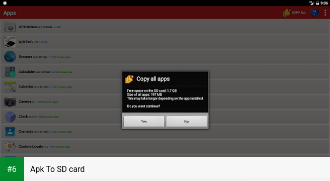Apk To SD card apk screenshot 6