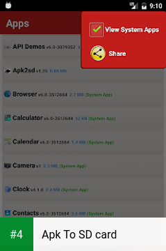 Apk To SD card apk screenshot 4