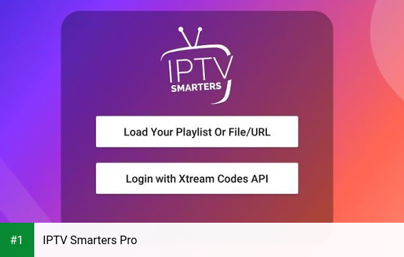 IPTV Smarters Pro app screenshot 1