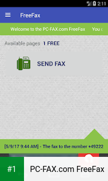PC-FAX.com FreeFax app screenshot 1