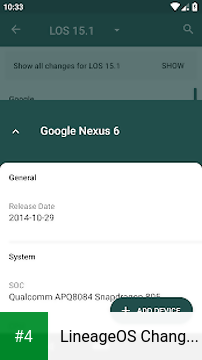 LineageOS Changelog apk screenshot 4