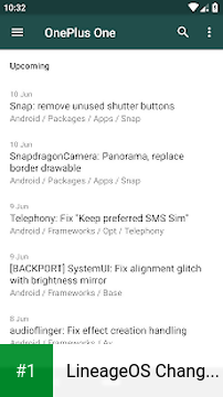 LineageOS Changelog app screenshot 1